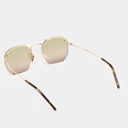 Pre Owned Saint Laurent Black Gradient SL422 Rimless Geometric Sunglasses