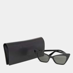 Saint Laurent Black/Grey SL244 Victoire Cat-Eye Sunglasses