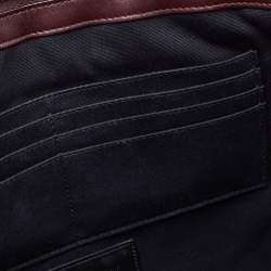 Saint Laurent Burgundy Matelasse Leather Document Holder 