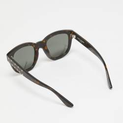 Saint Laurent Brown SL100 Lou Studded Square Sunglasses
