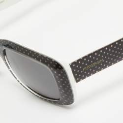 Saint Laurent Black/White Printed 2320/S Rectangular Sunglasses