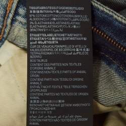 Pre Owned Saint Laurent Paris Blue Washed Denim Jeans L Waist 31"