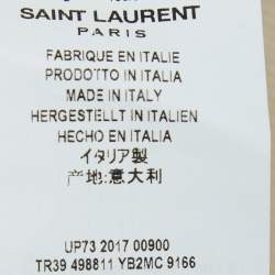 Saint Laurent Cream Printed Tank Top S