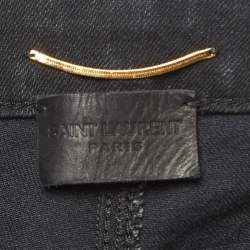 Saint Laurent Paris Black Denim Jeans S Waist 26"