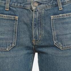 Saint Laurent Blue Denim Wide Leg  Jeans M Waist 29"