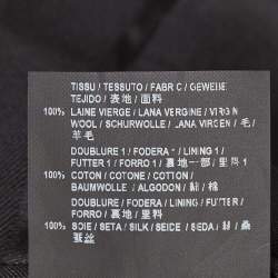 Pre Owned Saint Laurent Black Gabardine Single Breasted Blazer S