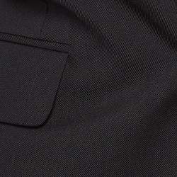 Pre Owned Saint Laurent Black Gabardine Single Breasted Blazer S
