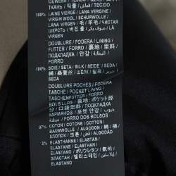 Pre Owned Saint Laurent Paris Beige Wool Double Breasted Blazer S