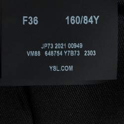 Pre Owned Saint Laurent Paris Beige Wool Double Breasted Blazer S