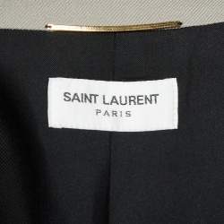 Pre Owned Saint Laurent Paris Beige Wool Double Breasted Blazer S