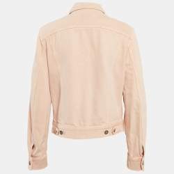 Saint Laurent Paris Pink Denim Button Front Jacket XS