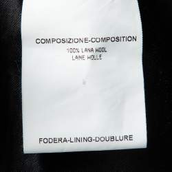 Pre Owned Yves Saint Laurent Vintage Black High Neck Collar Jacket M