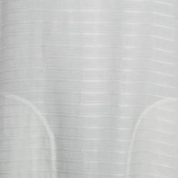 Saint Laurent White Linen Blend Long Tent Dress XL