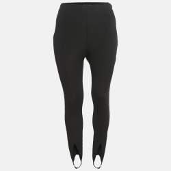 Pre Owned Saint Laurent Paris Black Stretch Knit Stir Up Leggings S