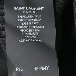 Pre Owned Saint Laurent Paris Black Stretch Knit Stir Up Leggings S