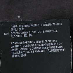 Saint Laurent Black Denim Raw Edge Mini Skirt M