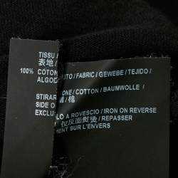 Saint Laurent Paris Black Eiffel Tower Print Jersey T-Shirt XS