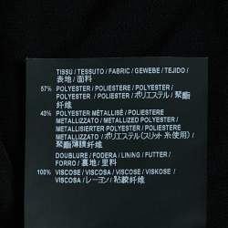 Pre Owned Saint Laurent Paris Metallic Lurex Jersey Backless Mini Dress XS