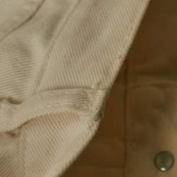 Pre Owned Saint Laurent Paris Cream Denim Mini Skirt S