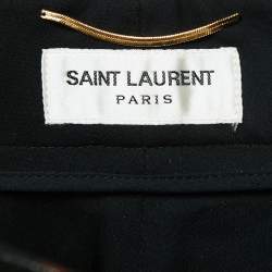 Pre Owned Saint Laurent Paris Multicolor Floral Brocade Pleated Shorts S