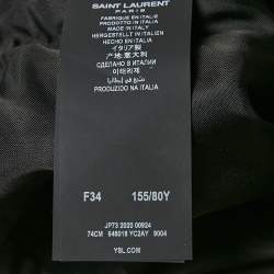 Pre Owned Saint Laurent Beige Suede Pleated Shorts S