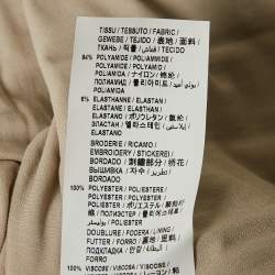 Saint Laurent Metallic Champagne Sequin Knit Dress S