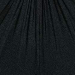 Pre Owned Saint Laurent Paris Black Jersey Knot Detail Halter Neck Jumpsuit S