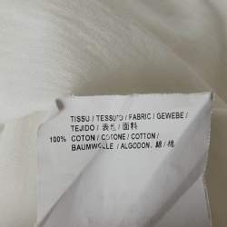 Pre Owned Saint Laurent White Universite Print Jersey T-Shirt S