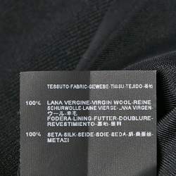 Saint Laurent Black Wool Cape Coat M