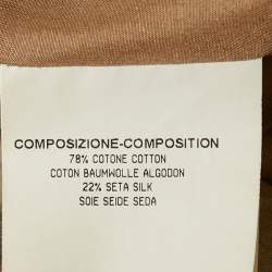 Pre Owned Saint Laurent Vintage Beige Jacquard Short Skirt M