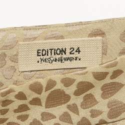 Pre Owned Saint Laurent Vintage Beige Jacquard Short Skirt M
