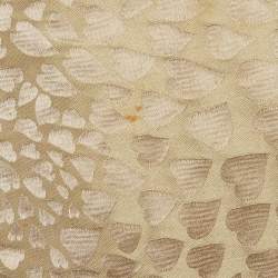 Pre Owned Saint Laurent Vintage Beige Jacquard Short Skirt M