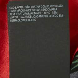 Pre Owned Saint Laurent Paris Black/Red Floral Print Semi-Sheer Silk Shirt S