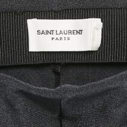 Saint Laurent Navy Blue Jersey Tights XS