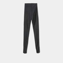 Saint Laurent Navy Blue Jersey Tights XS