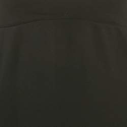 Saint Laurent Black Crepe Cut-Out Midi Dress S