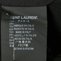 Saint Laurent Black Wool Pleated Shorts S