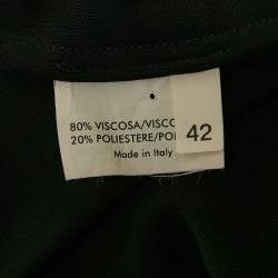 Saint Laurent Vintage Black Jersey Twist Detail Short Dress L