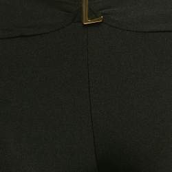 Saint Laurent Black/Red Jersey Cut-Out Strapless Jumpsuit One Size 