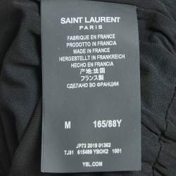 Saint Laurent Paris Black Sequin Long Gown M