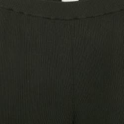 Saint Laurent Paris Black Rib Knit Shorts S
