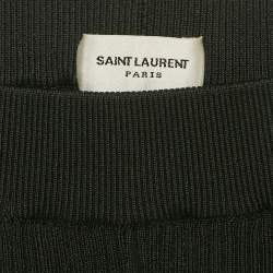 Saint Laurent Paris Black Rib Knit Shorts S