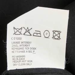 Pre Owned Saint Laurent Black Cotton High Neck Midi Dress L