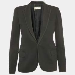 Saint Laurent Black Wool Blazer S