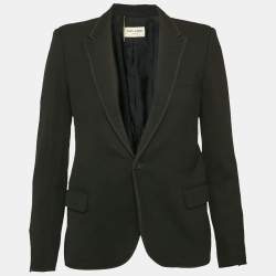 Saint Laurent Black Wool Tailored Blazer S