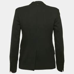 Saint Laurent Black Wool Tailored Blazer S