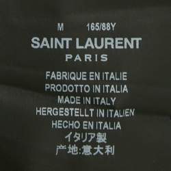 Saint Laurent Denim Heart Detail Button Front Long Sleeve M