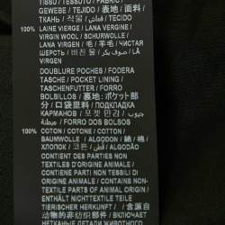 Saint Laurent Black Gabardine Wool Trousers S