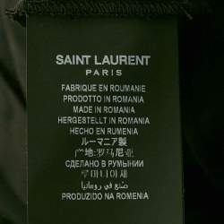 Saint Laurent Black Gabardine Wool Trousers S