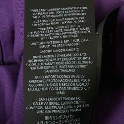 Saint Laurent Purple Button Front Shirt S